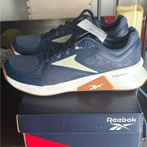 Reebok Woman Navy and White Running Shoes